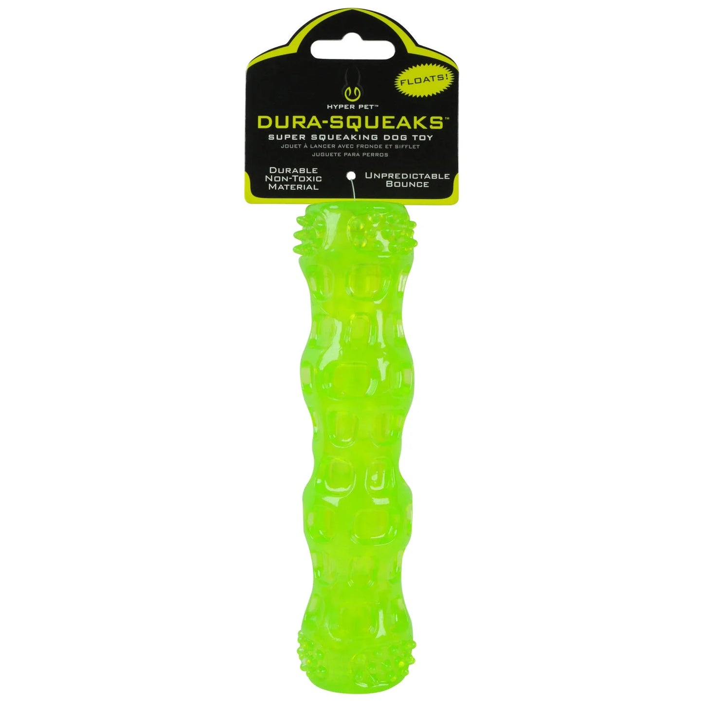 Super Squeaky Dog Toy, Green