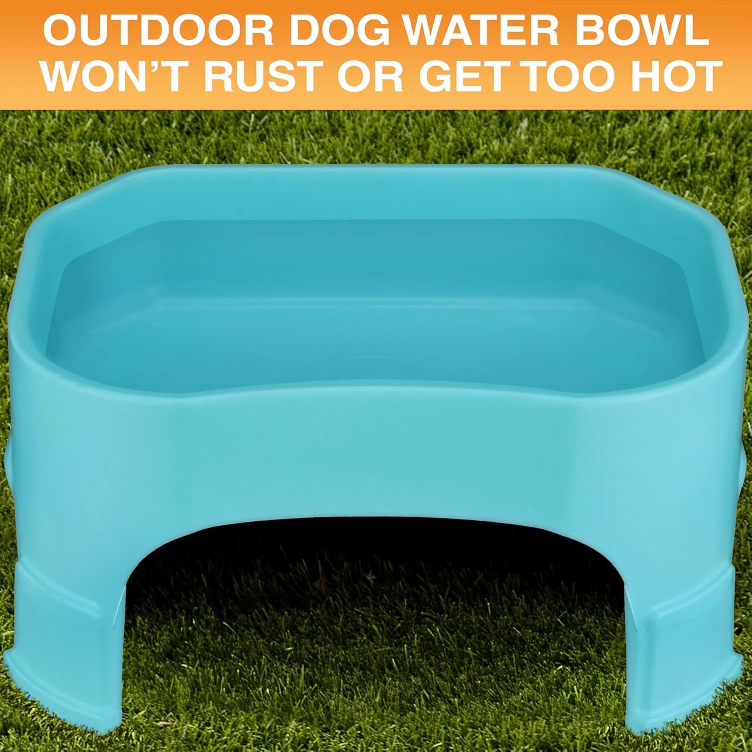 Extra Large Raised Dog Water Bowl (2.25 Gallon XL Capacity)