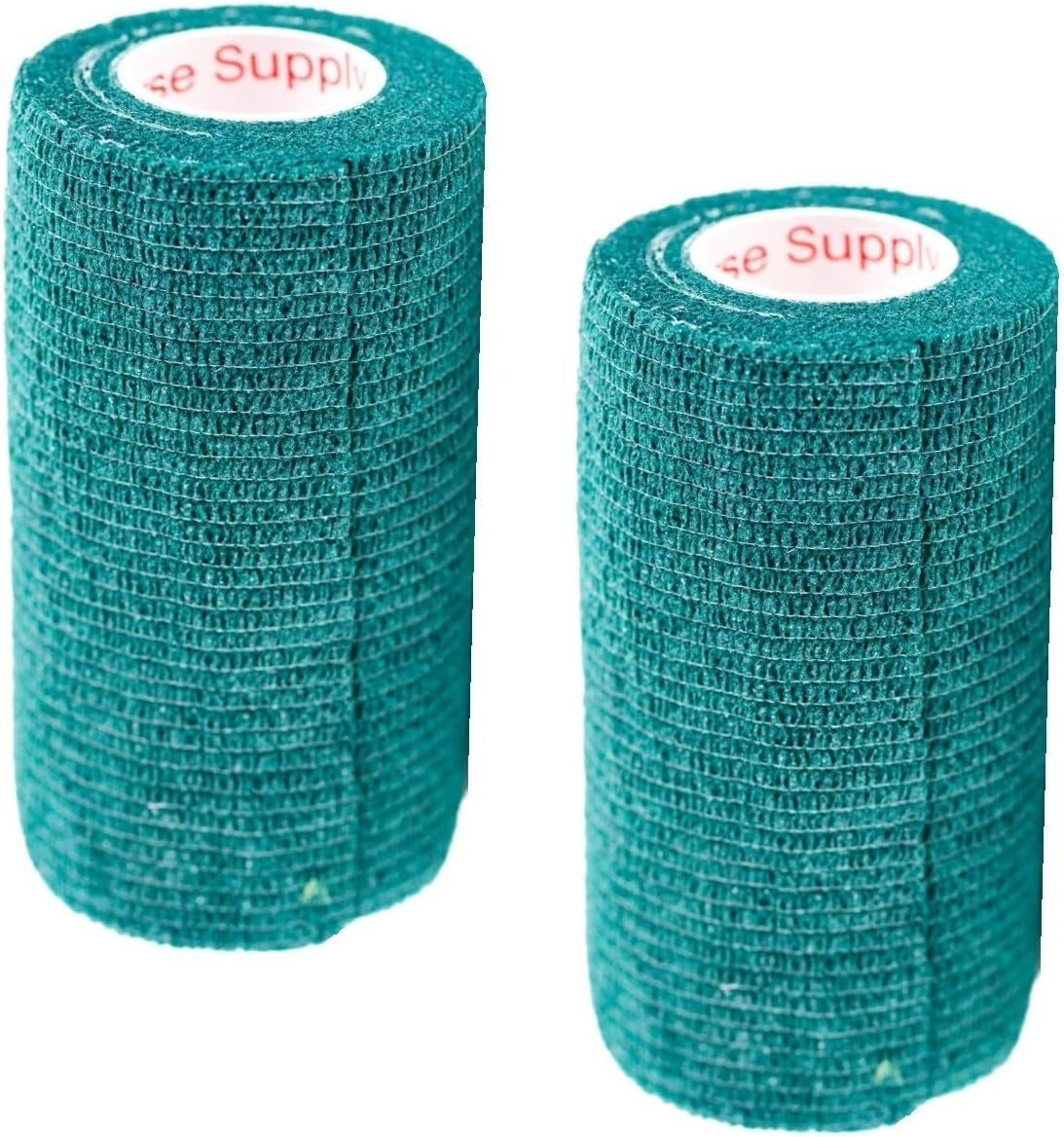 Vet Wrap Tape (Hunter Green) (2 Pack) (3 Inch X 15 Feet) Self Adhesive 