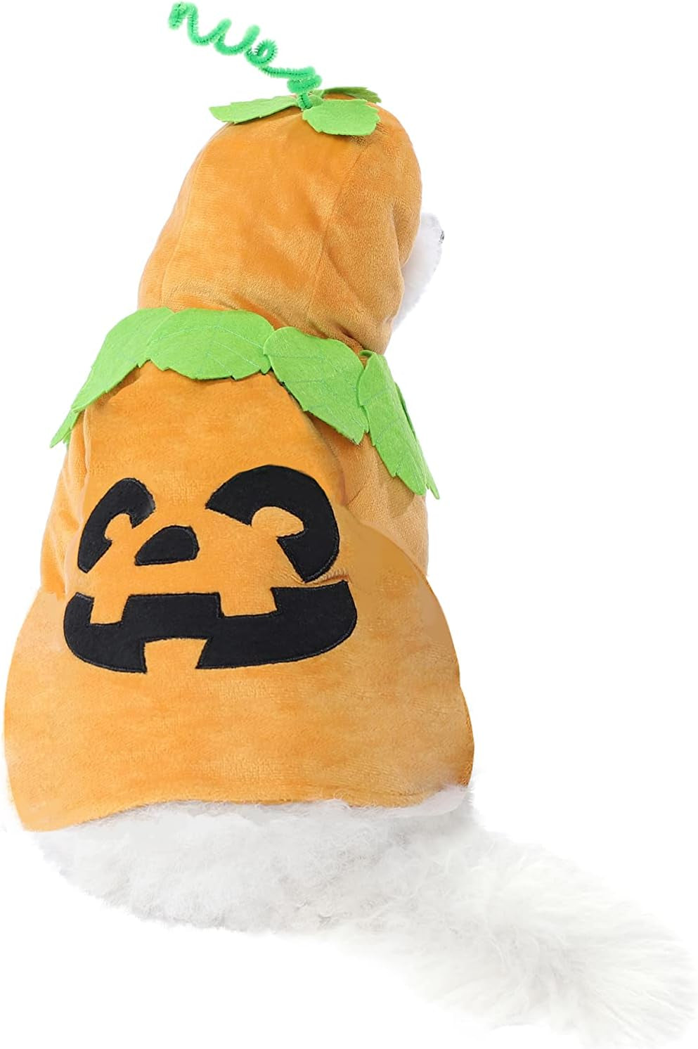 Pet Dog Cute Pumpkin Hoodie Costume for Halloween Dress up Party, Pet Carnival