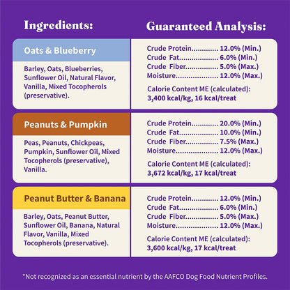 Holistic Vegan Dog Variety Treats(Pack of 3)