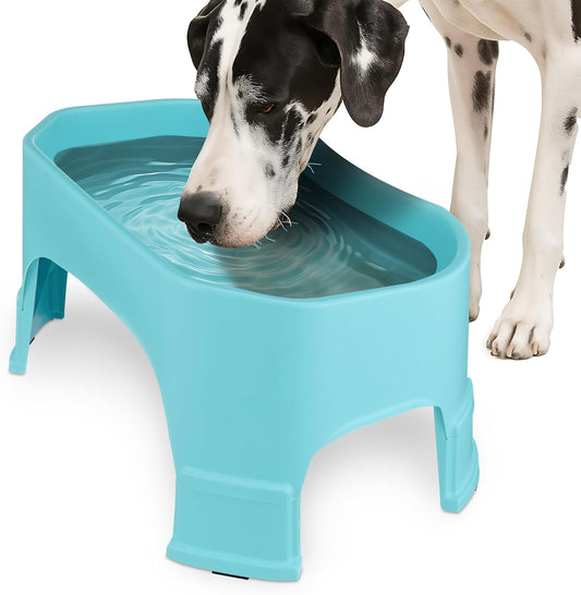 Extra Large Raised Dog Water Bowl (2.25 Gallon XL Capacity)