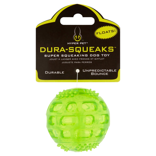 Dura-Squeaks Super Squeaky Dog Ball, Green