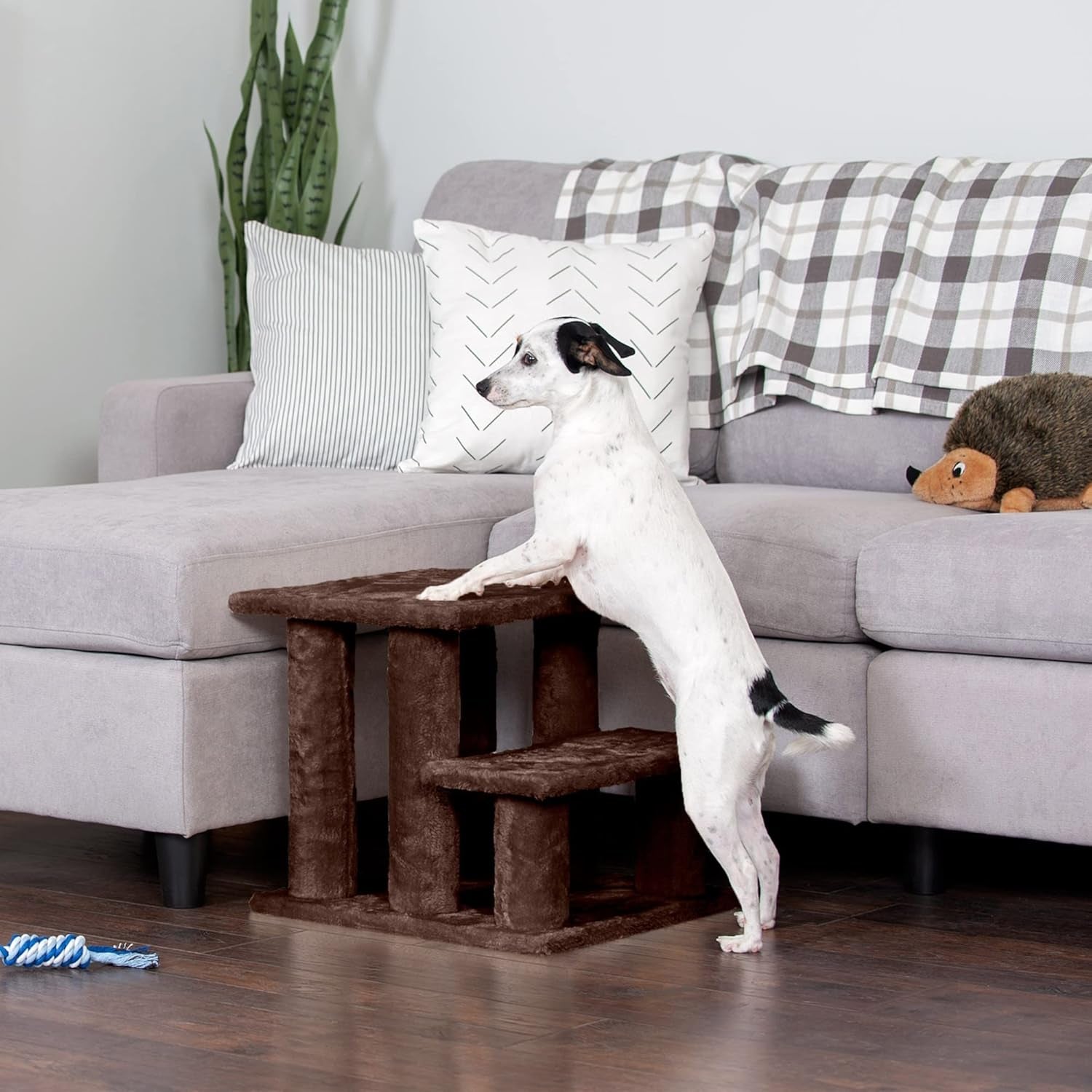 Steady Paws 3-Step Pet Stairs for High Beds & Sofas