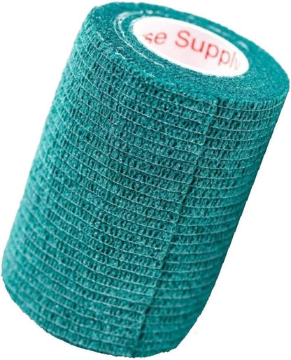 Vet Wrap Tape (Hunter Green) (2 Pack) (3 Inch X 15 Feet) Self Adhesive 