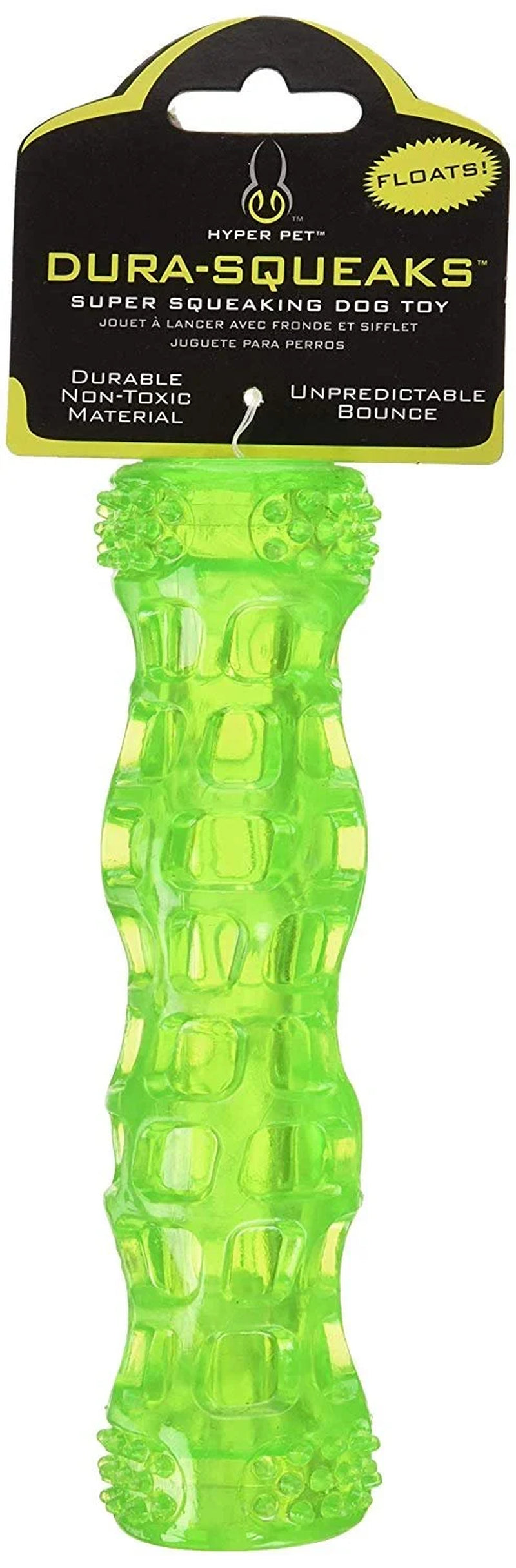 Super Squeaky Dog Toy, Green