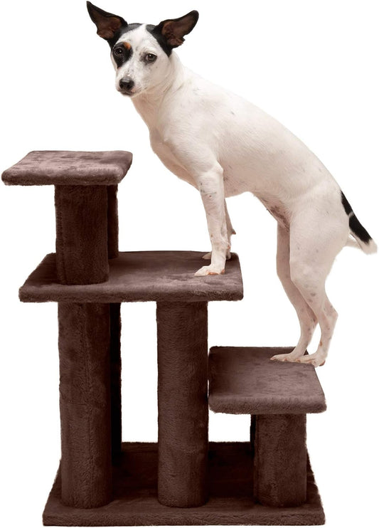 Steady Paws 3-Step Pet Stairs for High Beds & Sofas