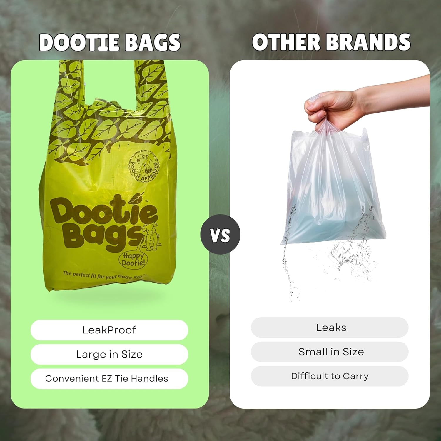 Pooch Approved Large Dootie Bags- 100 Count 