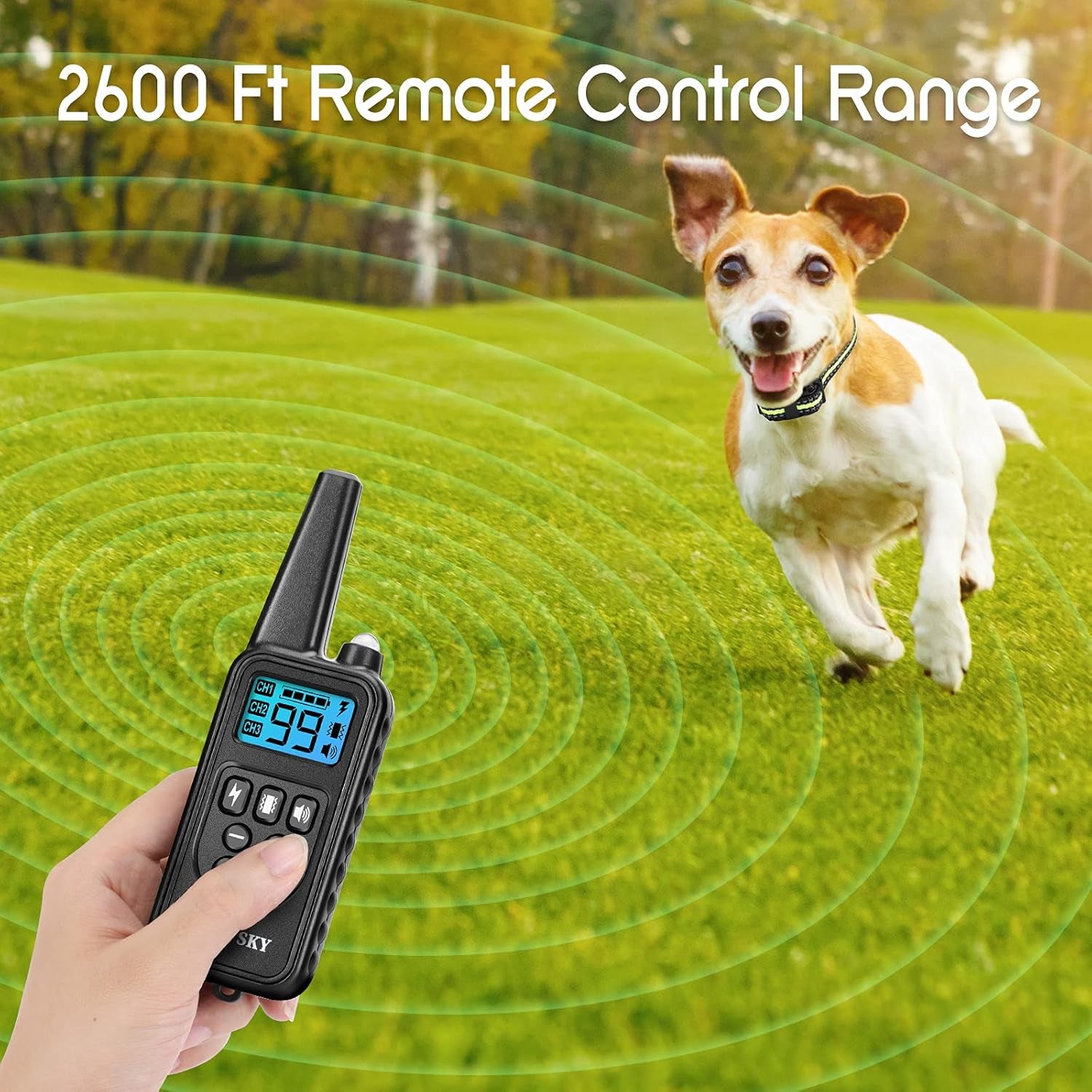 Dog Training Collar with 2600 Ft Remote