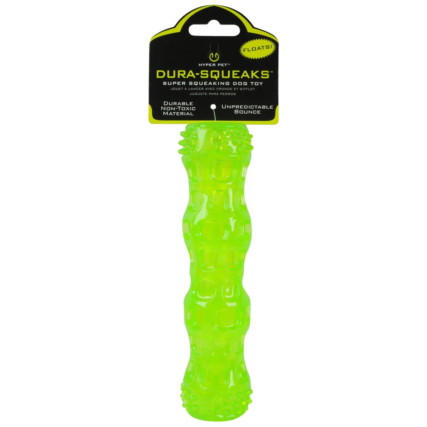 Super Squeaky Dog Toy, Green