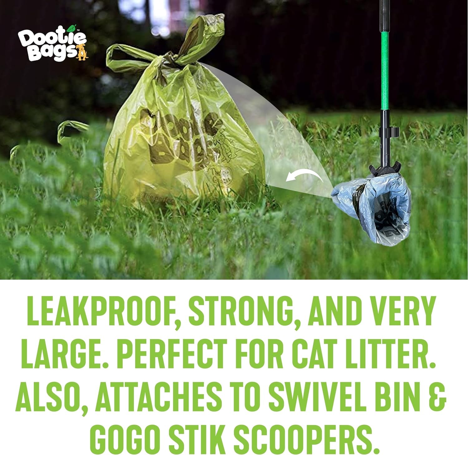 Pooch Approved Large Dootie Bags- 100 Count 