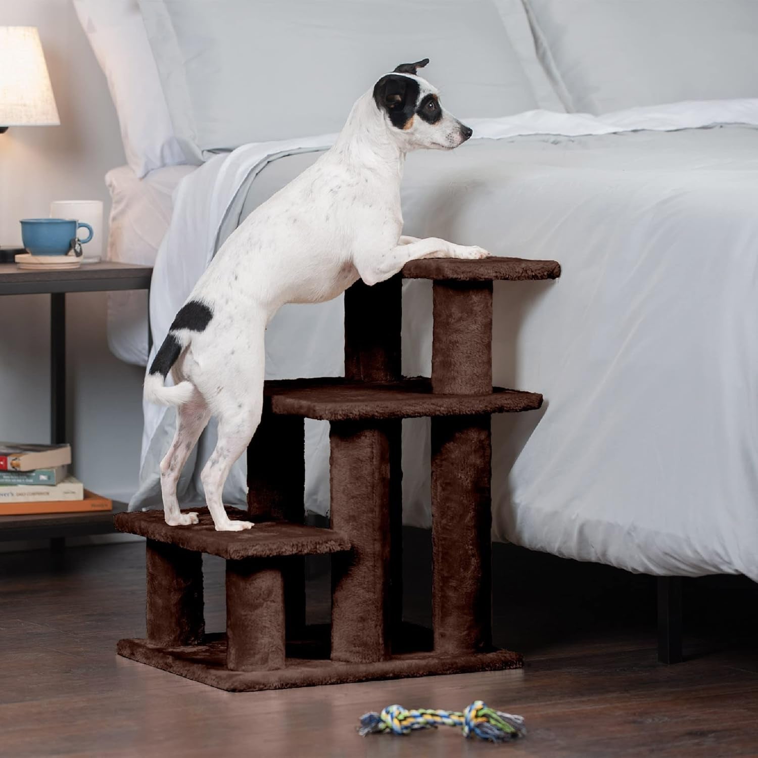 Steady Paws 3-Step Pet Stairs for High Beds & Sofas