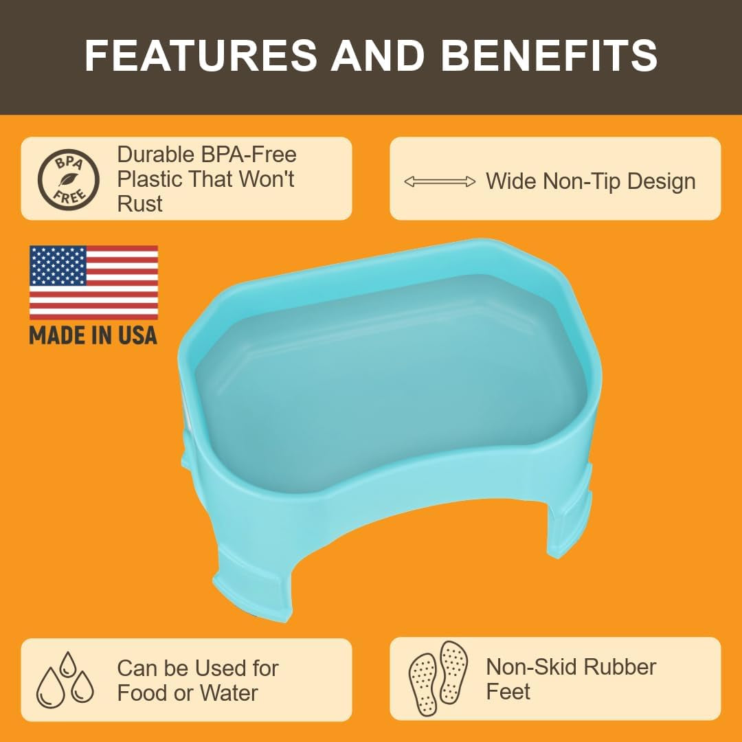 Extra Large Raised Dog Water Bowl (2.25 Gallon XL Capacity)