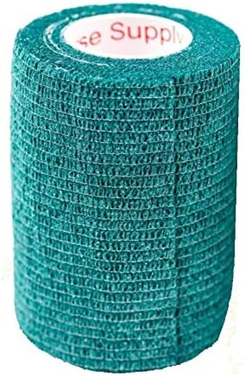 Vet Wrap Tape (Hunter Green) (2 Pack) (3 Inch X 15 Feet) Self Adhesive 