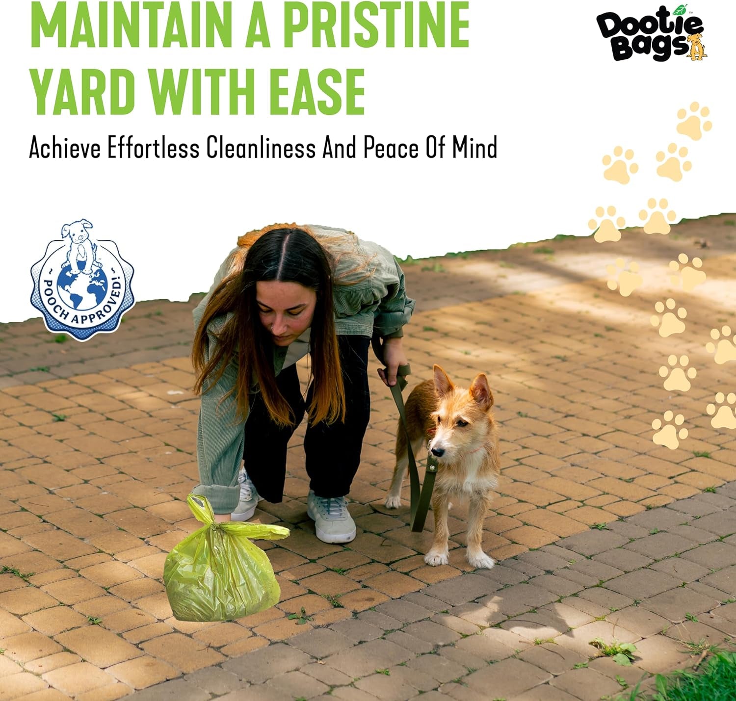 Pooch Approved Large Dootie Bags- 100 Count 