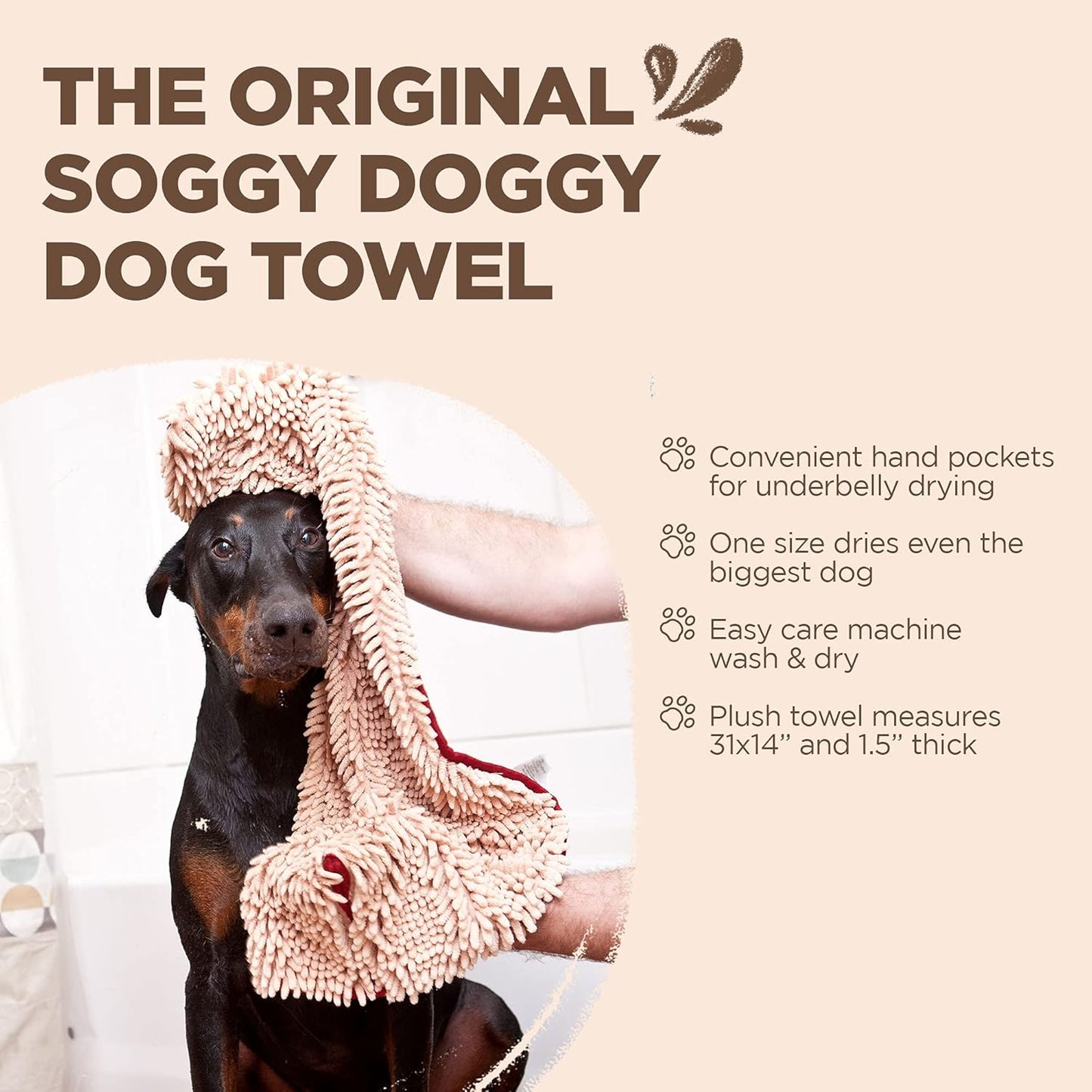 Soggy Doggy Super Shammy Dog Towel 